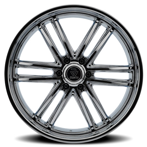 Resto R103 Maverick Wheels Rims 24x9 6x135 Chrome W/ Milled Windows ...