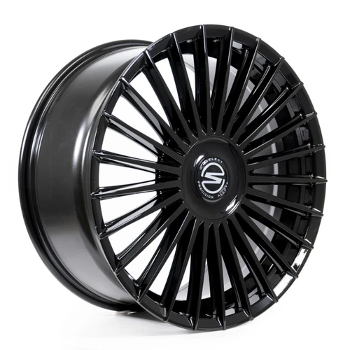 Select S103 Bristol Wheels Rims 22x9 5x112 5x114.3 Gloss Black 20mm | S103229014P2002
