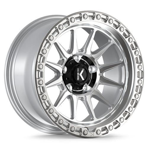 Kg1 Adrenaline Wheels Rims 17x9 6x139.7 Silver Face Machined 0mm | KO105F179069000SM