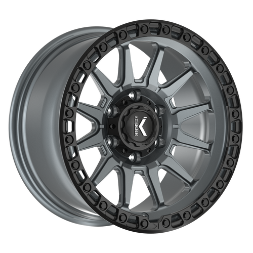 Kg1 Adrenaline Wheels Rims 17x9 8x165.1 Matte Anthracite W/ Black Ring -12mm | KO105F179086012AB