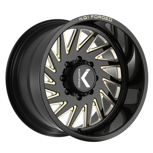 Kg1 Outburst Wheels Rims 22x12 8x170 Gloss Black Milled -44mm | KT056221287GGM-R