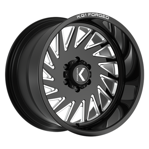 Kg1 Outburst Wheels Rims 22x12 8x170 Gloss Black Milled -44mm | KT056221287GPM-L