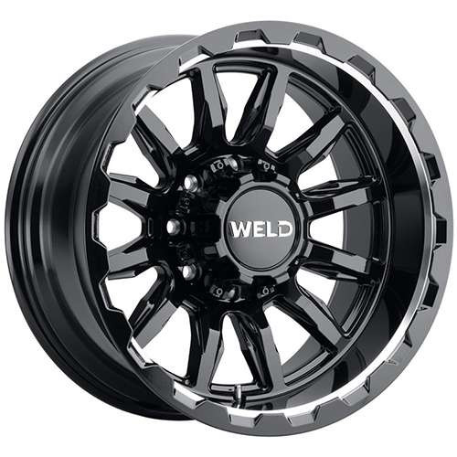 Weld Off-Road Gauntlet W137 Gloss Black Milled Wheels Rims 20x10 5x114.3 5x127 Black -18mm | EC W13700026475