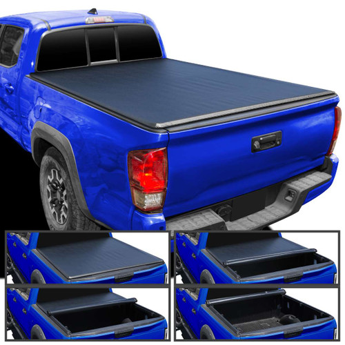 Spec-D 5 Foot Soft Roll Up Tonneau Cover | SPE TCR-TAC16-5-SP