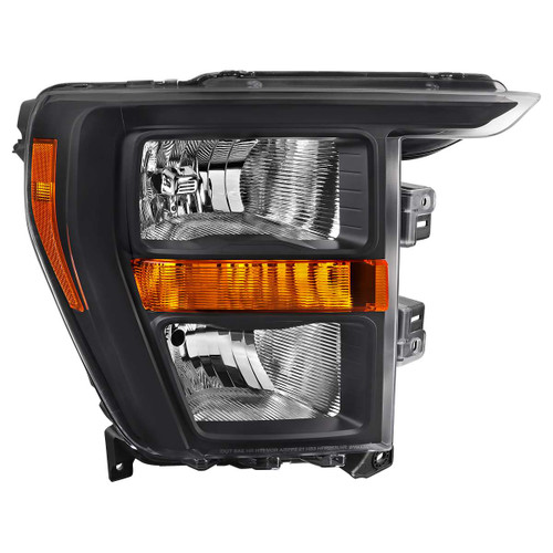 Spec-D Black Headlight with Clear Lens and Amber Reflector | SPE 2LH-F15021JM-R-RO