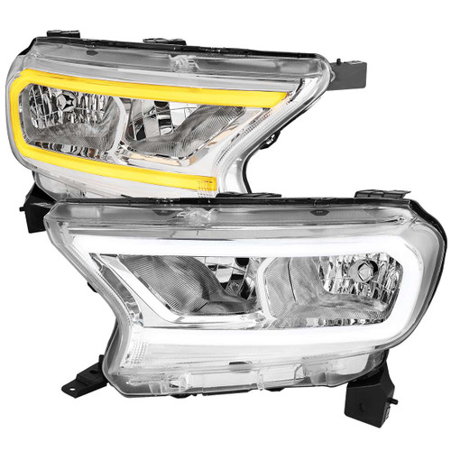 Spec-D Chrome Headlight with Clear Lens | SPE LH-RAN19-SQ-RS