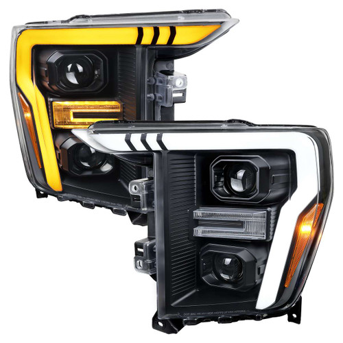 Spec-D LED Projector Headlight with DRL Light Bar | SPE 2LHP-F15021JM-SQ-RS