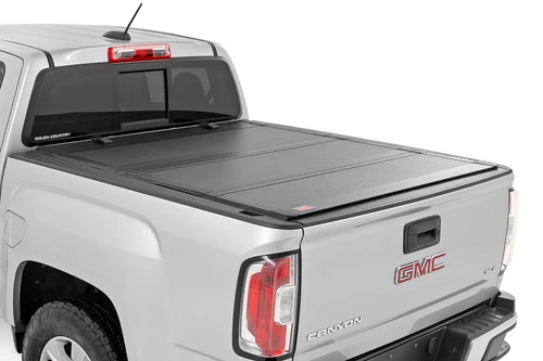 Rough Country Hard Tri-Fold Flip Up Bed Cover - 5' Bed - Chevy/GMC Canyon/Colorado (15-23) | DHTP 49120500