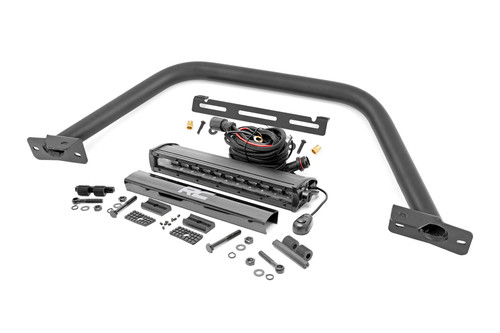 Rough Country Safari Bar - 12 Inch LED Light Bar - Black - Single Row - OE Modular Steel - Ford Bronco 4WD ( | DHTP 51116