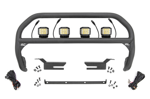Rough Country Nudge Bar - 3 Inch Wide Angle Led (x4) - Ford Bronco 4WD (21-23) | DHTP 51050