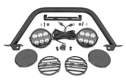 Rough Country Safari Bar - 65 Inch Round LED - OE Modular Steel - Ford Bronco (21-23) | DHTP 51113