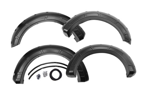 Rough Country Fender Flares -  Defender -  TB Lithium Gray -  Ford F-250/F-350 Super Duty (17-22) | DHTP A-F21112-TB