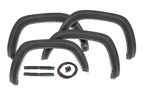 Rough Country Fender Flares -  Sport -  202 Black Onyx -  Toyota Tacoma 2WD/4WD (2016-2023) | DHTP S-T11621-202