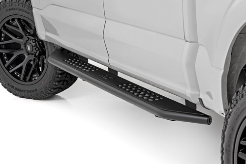 Rough Country OV2 Running Boards - Side Step Bars - Crew Cab - Ford F-150 2WD/4WD (15-24) | DHTP 14011