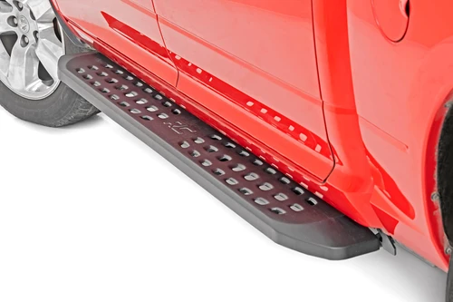 Rough Country RPT2 Running Boards - Crew Cab - Black - Ram 1500 (19-23)/1500 TRX (21-23) | DHTP 44004