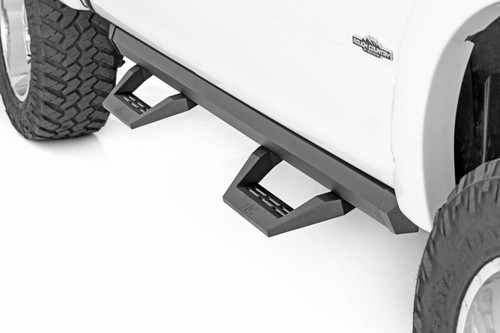 Rough Country SRX2 Adj Aluminum Step - Crew Cab - Ford F-150/F-150 Lightning/Super Duty (15-23) | DHTP 51008A