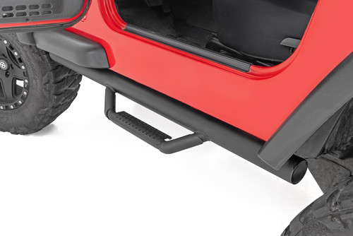 Rough Country Nerf Steps - Full Length - Jeep Wrangler TJ 4WD (1997-2006) | DHTP RCJ9746A