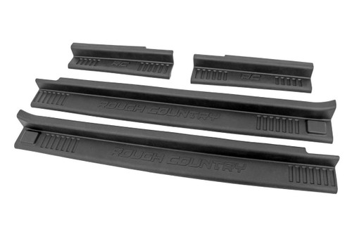 Rough Country Entry Guards - Front and Rear - Jeep Wrangler JK 2WD/4WD (07-18) | DHTP 10567