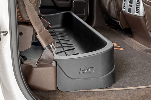 Rough Country Under Seat Storage - Crew Cab - Ford F-150 (15-23)/Super Duty (17-22) | DHTP RC09281A