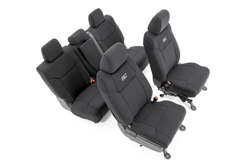 Rough Country Seat Covers - FR w/ Console Cover and Rear - Toyota Tundra (14-21) | DHTP 91027A