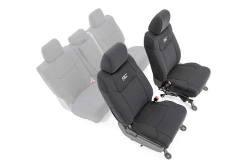 Rough Country Seat Covers - Front W/ Console Cover - Toyota Tundra 2WD/4WD (14-21) | DHTP 91026A