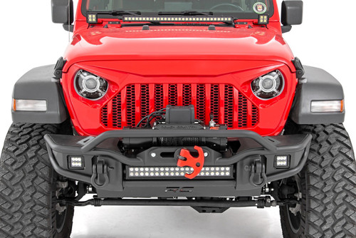Rough Country Headlights - DRL Halo LED - 9 Inch - Jeep Gladiator JT/Wrangler 4xe/Wrangler JL (18-23) | DHTP RCH5300
