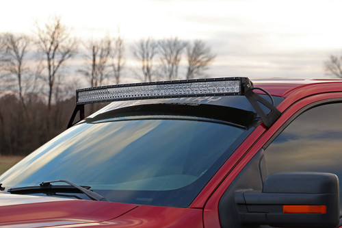 Rough Country LED Light Mount - Upper Windshield - 54 Inch Curved - Ford F-150 (04-14) | DHTP 70518