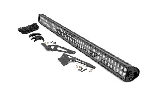Rough Country LED Light - Windshield - 50 Inch Black Dual Row - Can-Am Defender (16-22) | DHTP 71007