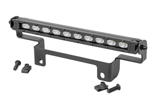 Rough Country LED Light - Bumper Mount - 10 Inch Black Slimline - Honda Pioneer 1000/Pioneer 1000-5 (16-22) | DHTP 92001