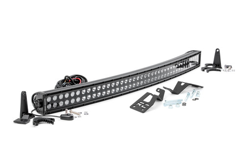 Rough Country LED Light - Front Mount - 40 Inch -  Black Dual Row - Can-Am Commander/Maverick (2014-2020) | DHTP 97038