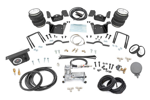 Rough Country Air Spring Kit w/compressor - 0-75 Inch Lift - Chevy/GMC 2500HD/3500HD (11-19) | DHTP 10007C