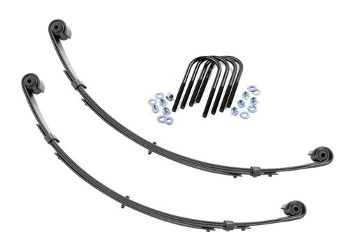 Rough Country Front Leaf Springs - Military Wrap - 4 Inch Lift- Pair - Jeep Wrangler YJ (87-95) | DHTP 8063Kit