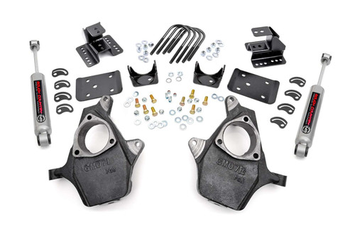 Rough Country Lowering Kit - 2 Inch FR - 4 Inch RR - Chevy/GMC 1500 (99-06 & Classic) | DHTP 722.2