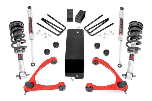 Rough Country 35 Inch Lift Kit - Forged UCA - M1 Strut - - Chevy/GMC 1500 (14-16) | DHTP 19440RED