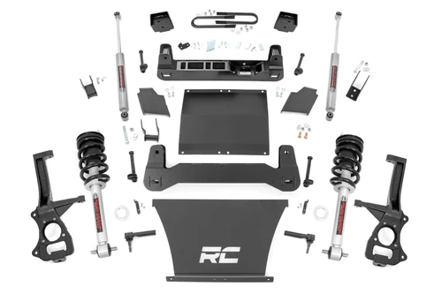 Rough Country 6 Inch Lift Kit - Mono Leaf Rear - N3 Struts - Chevy Silverado 1500 2WD/4WD (19-23) | DHTP 21631