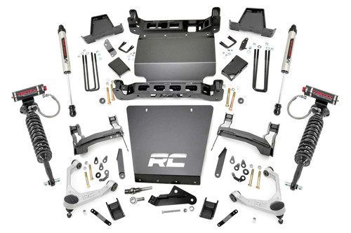 Rough Country 7 Inch Stamped Steel LCA Lift Kit - Forged UCA - Bracket - Vertex/V2 Shks - Chevy/GMC 1500 (16-18) | DHTP 11657
