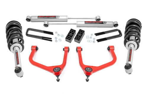 Rough Country 35 Inch Lift Kit - N3 Struts - GMC Sierra 1500 2WD/4WD (2019-2024) | DHTP 22631RED
