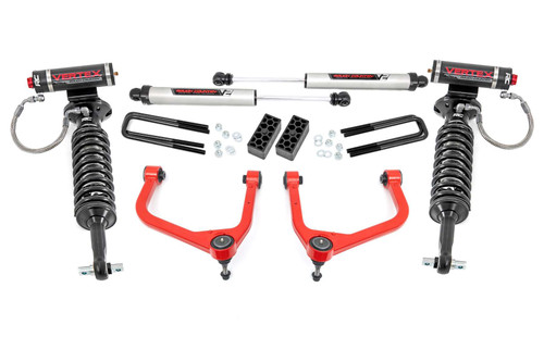 Rough Country 35 Inch Lift Kit - Vertex/V2 - Chevy Silverado 1500 2WD/4WD (2019-2024) | DHTP 29557RED