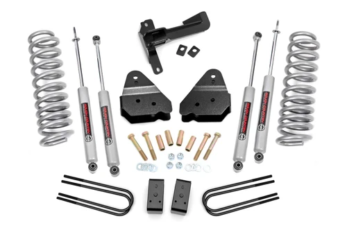 Rough Country 3 Inch Lift Kit - N3 - Front Gas Coils - Ford Super Duty 4WD (17-22) | DHTP 50222