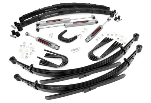Rough Country 4 Inch Lift Kit - 52 Inch RR Springs - Chevy/GMC C20/K20 C25/K25 Truck (77-87) | DHTP 25030