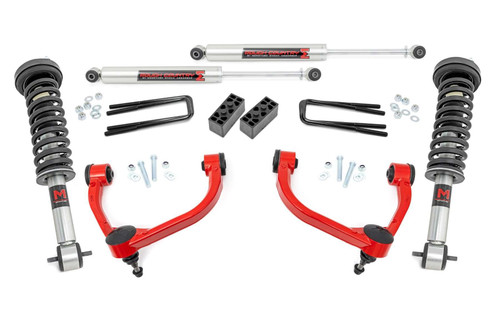 Rough Country 3 Inch Lift Kit - M1 Struts - Ford F-150 4WD (2014-2020) | DHTP 54540RED