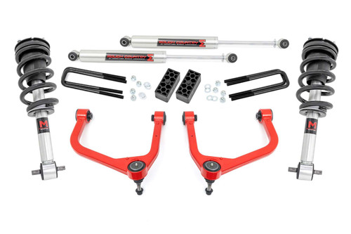 Rough Country 35 Inch Lift Kit - M1 Struts/M1 - Chevy Silverado 1500 2WD/4WD (2019-2024) | DHTP 29540RED