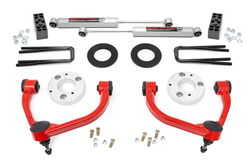 Rough Country 3 Inch Lift Kit - Ford F-150 4WD (2014-2020) | DHTP 51014RED