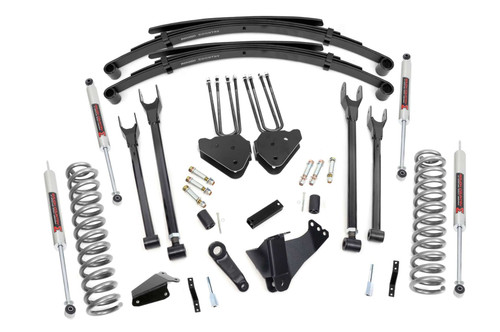 Rough Country 8 Inch Lift Kit - 4 Link - RR Springs - M1 - Ford Super Duty (05-07) | DHTP 59040