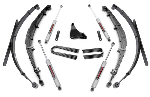 Rough Country 4 Inch Lift Kit - Rear Springs - Ford Super Duty 4WD (1999-2004) | DHTP 50130