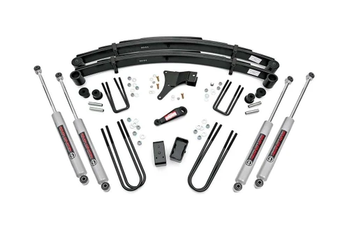 Rough Country 4 Inch Lift Kit - Ford F-350 4WD (1986-1997) | DHTP 4918630