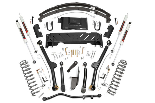 Rough Country 45 Inch Lift Kit - Long Arm - RR Leaf's - M1 - Jeep Cherokee XJ 4WD (1984-2001) | DHTP 68640