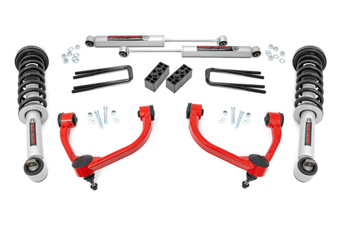 Rough Country 3 Inch Lift Kit - N3 Struts - Ford F-150 4WD (2014-2020) | DHTP 54531RED