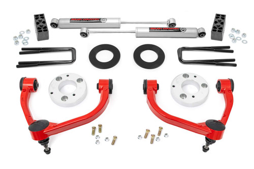 Rough Country 3 Inch Lift Kit - Ford F-150 4WD (2009-2013) | DHTP 51013RED