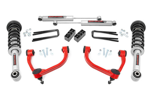 Rough Country 3 Inch Lift Kit - N3 Struts - Ford F-150 4WD (2009-2013) | DHTP 54431RED